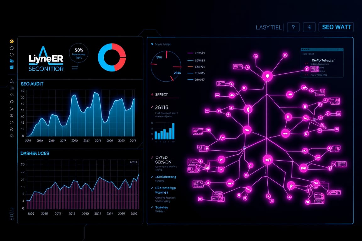 Technical SEO audit dashboard