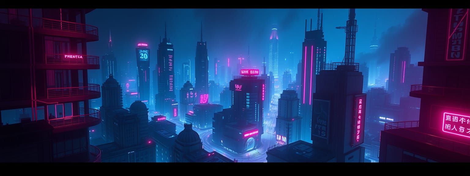 Cyber-noir city